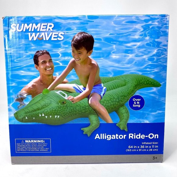 Summer Waves Other - Summer Waves Jumbo 64 Alligator Ride on Inflatable